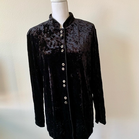 Harve Benard Black Button-Up Jacket - Picture 1 of 9